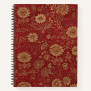 Cuaderno Flores de Oro y Rubí
