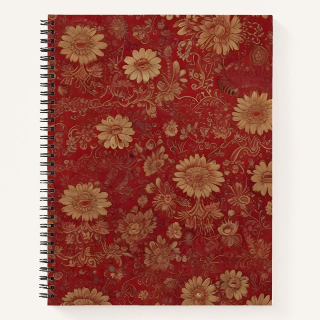 Cuaderno Flores de Oro y Rubí (Anverso)