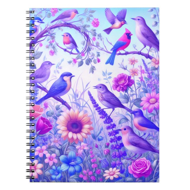 Cuaderno flores de pájaro (Frente)