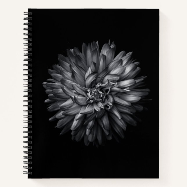 Cuaderno Flores De Patio Trasero En Blanco Y Negro 20 (Anverso)