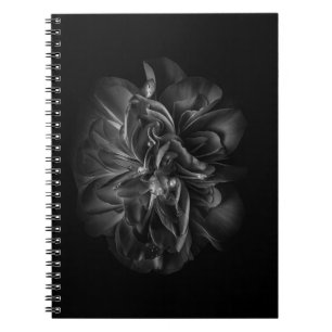 Cuaderno Flores De Patio Trasero En Blanco Y Negro 67