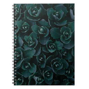 CUADERNO FLORES DE PETAL GRIS EN SANGRE