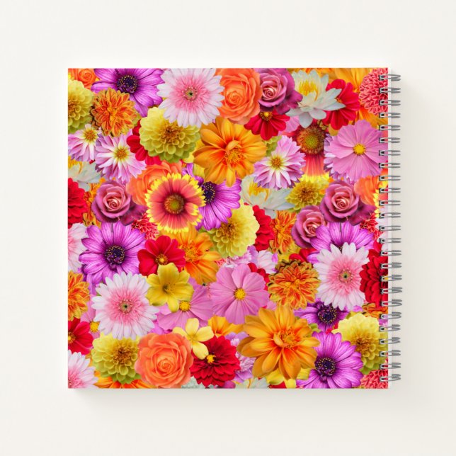 Cuaderno flores de primavera (Reverso)