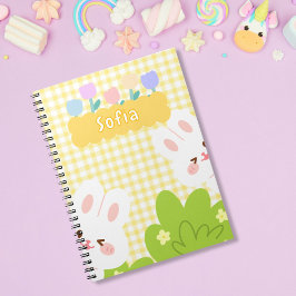 Cuaderno Flores de primavera de Kawaii Bunny Pastel