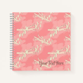 Cuaderno Flores de primavera de Lily-of-the-valley rosadas