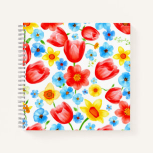Cuaderno Flores de primavera en flor