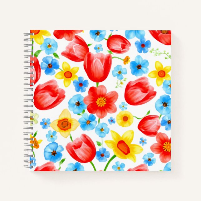 Cuaderno Flores de primavera en flor (Anverso)