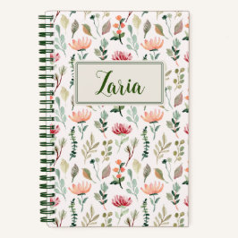 Cuaderno Flores de primavera | Espiral personalizada