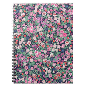 Cuaderno Flores de primavera: impresión de planta sin solda