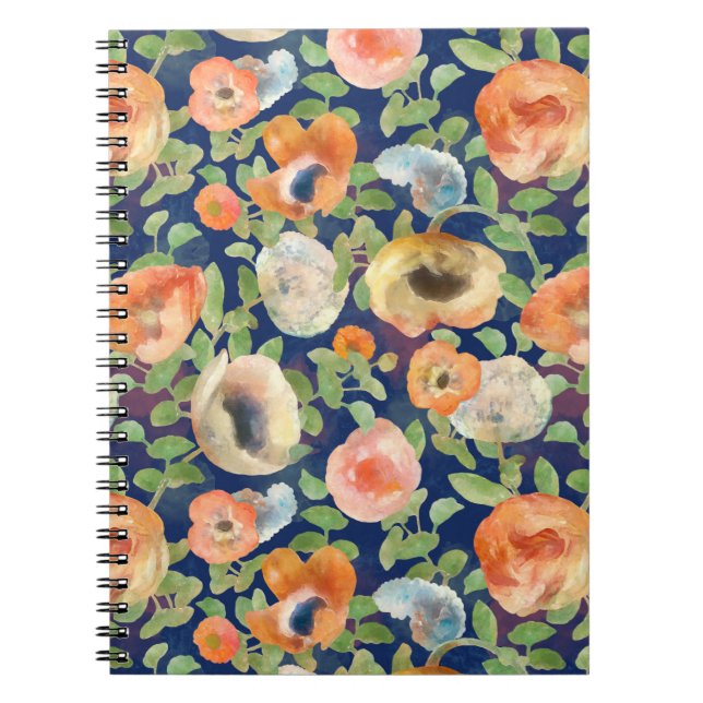 Cuaderno Flores de primavera naranja (Frente)