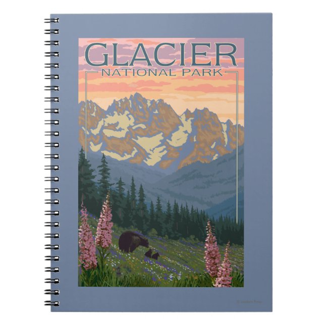 Cuaderno Flores de primavera - Parque nacional de los glaci (Frente)