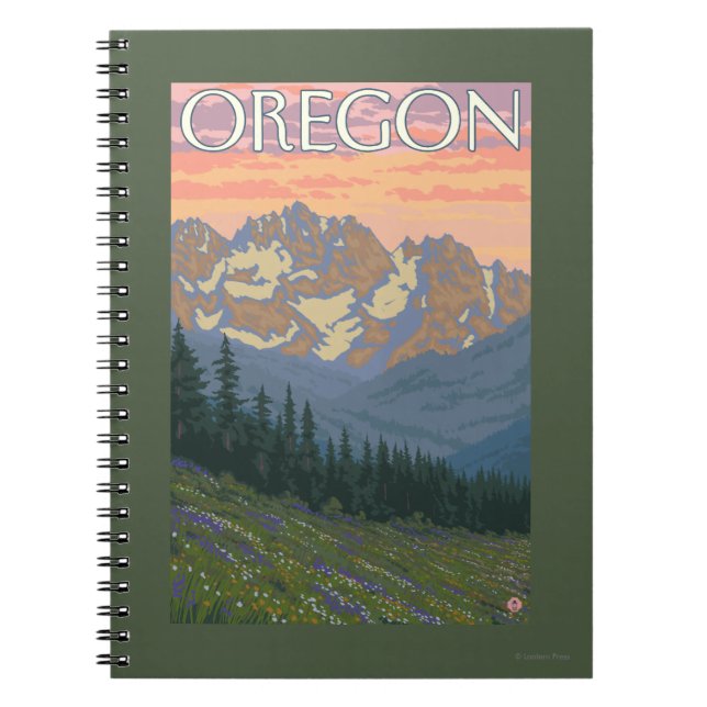 Cuaderno Flores de primavera - Poster de Viajes de época (Frente)