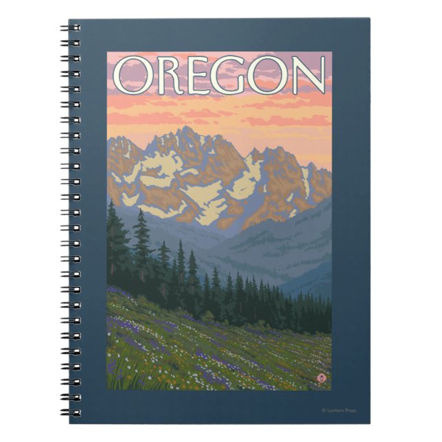 Cuaderno Flores de primavera - Poster de Viajes de época (Frente)