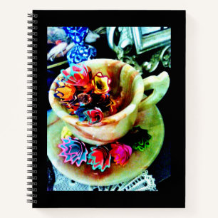 Cuaderno Flores de relleno de lápiz