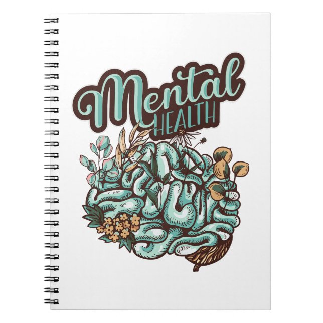 Cuaderno Flores de salud mental - regalo especial (Frente)