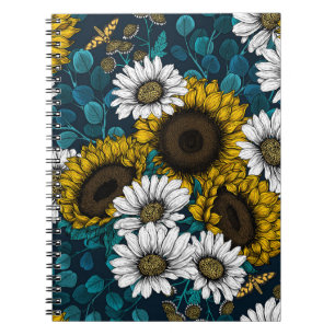 Cuaderno Flores de sol y marea, jardín de verano 2