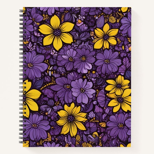 Cuaderno Flores de Sol y Violeta (Anverso)