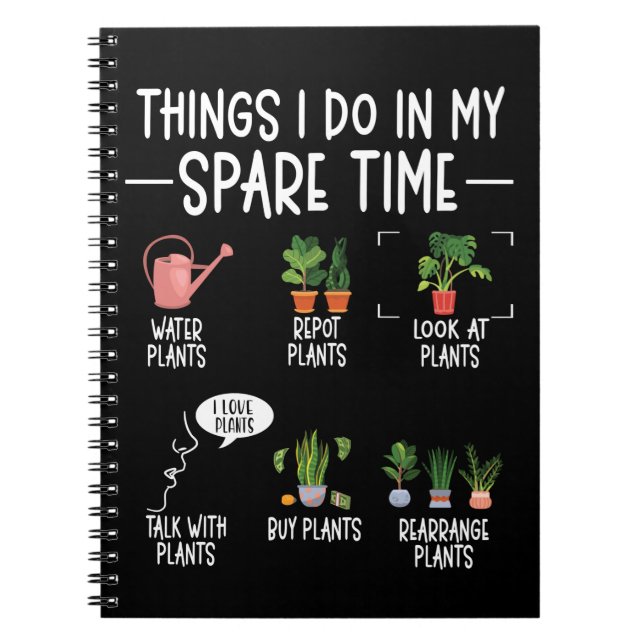 Cuaderno Flores de susurros de humos de jardinera (Frente)