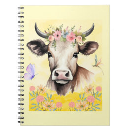 Cuaderno Flores de vaca acuarelas en un prado
