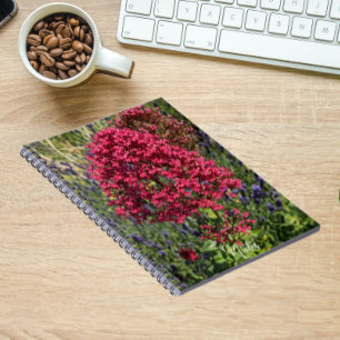 Cuaderno Flores de Valeriana Roja Floral