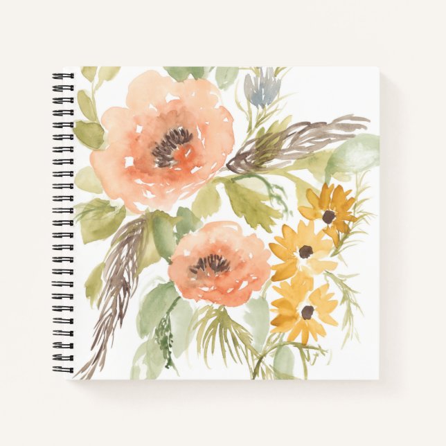 Cuaderno Flores de verano tardías I (Anverso)