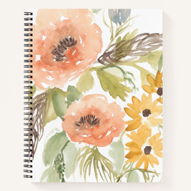 Cuaderno Flores de verano tardías I (Anverso)