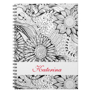 Cuaderno Flores decorativas
