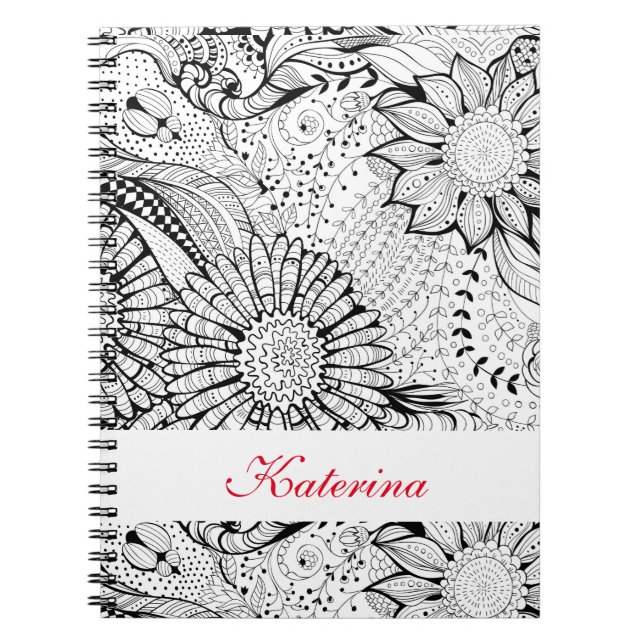 Cuaderno Flores decorativas (Frente)