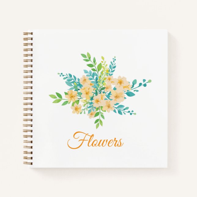 Cuaderno "Flores del campo" (Anverso)