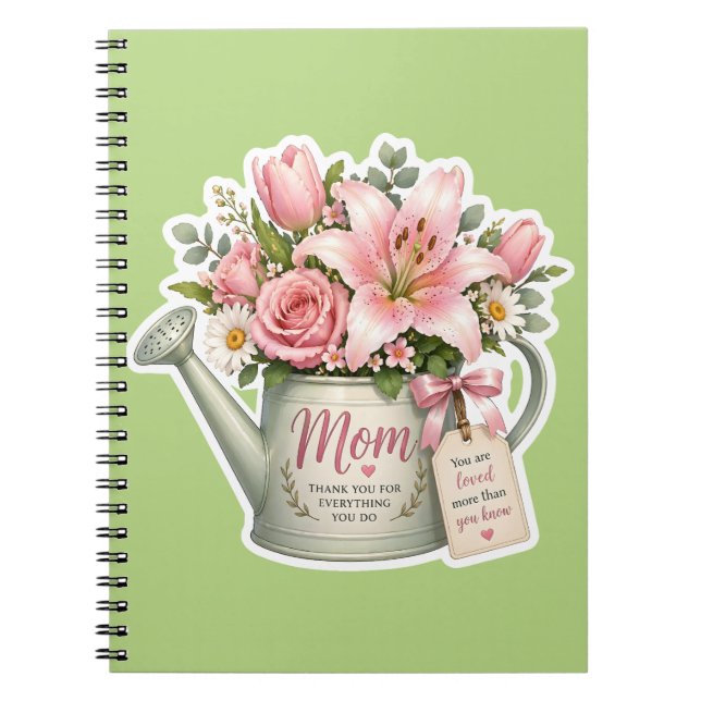 Cuaderno Flores del Jardín de Mamá (Frente)
