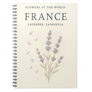 Cuaderno Flores del Mundo — Lavanda de Francia
