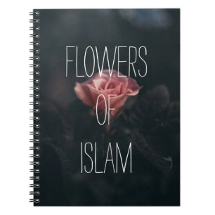 Cuaderno flores del regalo islámico del muslimah del