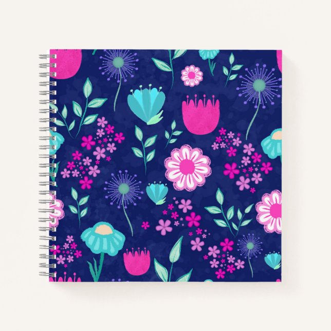 Cuaderno Flores delicadas y detalles botánicos (Anverso)
