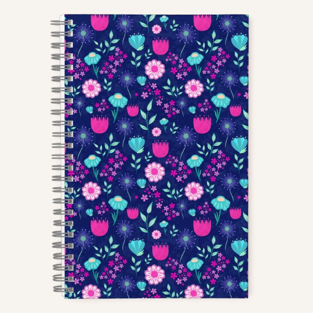 Cuaderno Flores delicadas y detalles botánicos (Anverso)