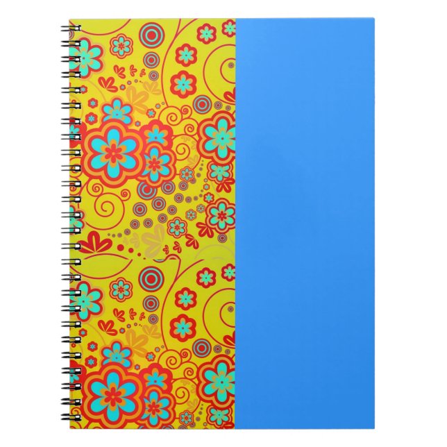 Cuaderno Flores disco (Frente)