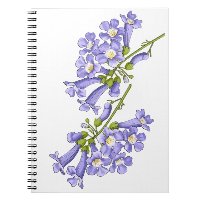 Cuaderno Flores do Brasil jacaranda (Frente)
