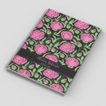 Flores elegantes de peones rosados personalizadas