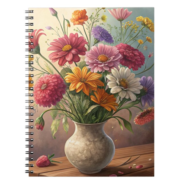 Cuaderno Flores en jarrón (Frente)