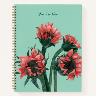 Cuaderno Flores en un jarrón acuarela