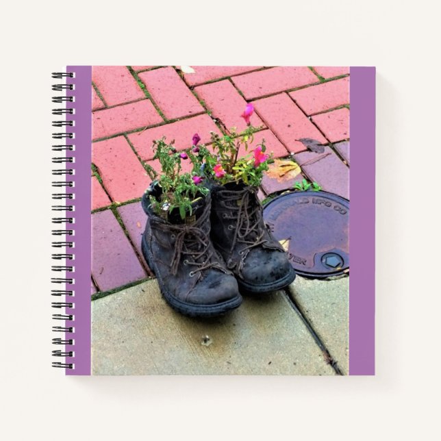 Cuaderno Flores en viejos botes (Anverso)