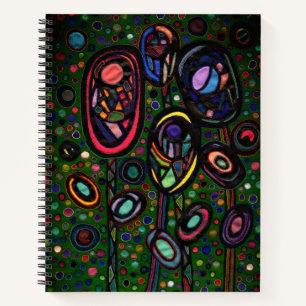 Cuaderno Flores estampadas
