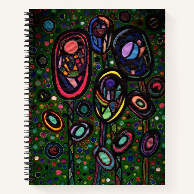 Cuaderno Flores estampadas (Anverso)