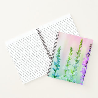 Cuaderno Flores Etéreas Coloreadas