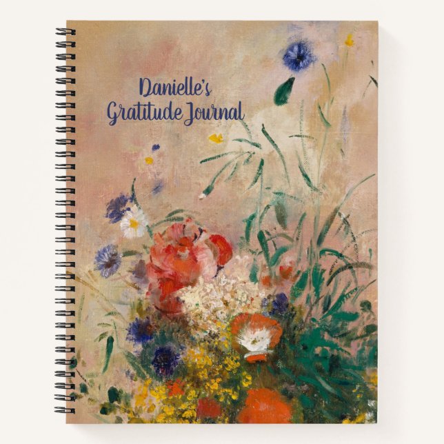 Cuaderno Flores florales Bouquet French Painting Journal (Anverso)
