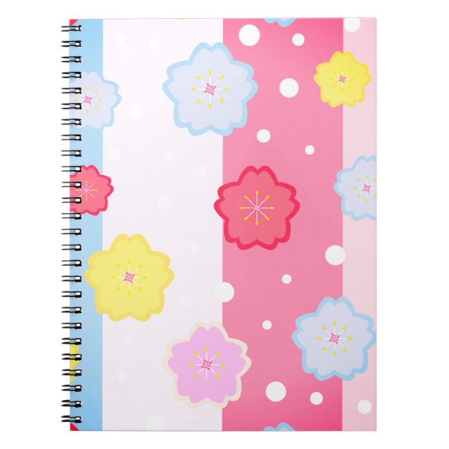 Cuaderno Flores, flores, sakura (Frente)