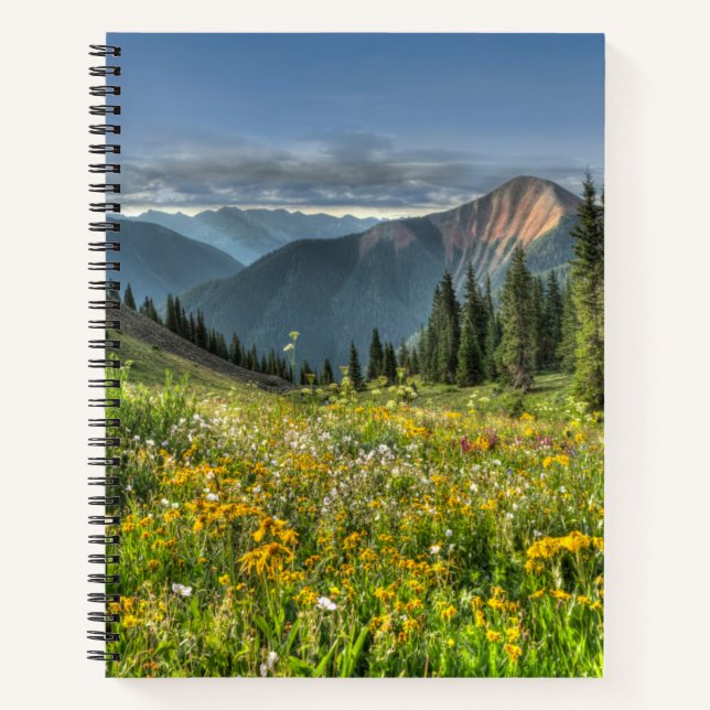 Cuaderno Flores | Flores silvestres Silverton Colorado (Anverso)