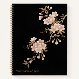 Cuaderno Flores flotantes: El estilo Maki-e de Sakura y oro
