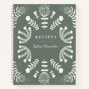 Cuaderno Flores folclóricas danesas preparan una receta per