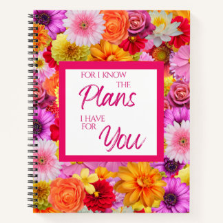 Cuaderno Flores frescasBloc de notas en espiral