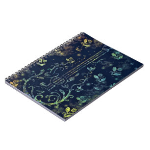 Cuaderno Flores Guitarra Arte - Melodía romántica
